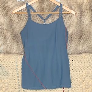 Mountain Hardwear Blue Athletic Sports Tank Top